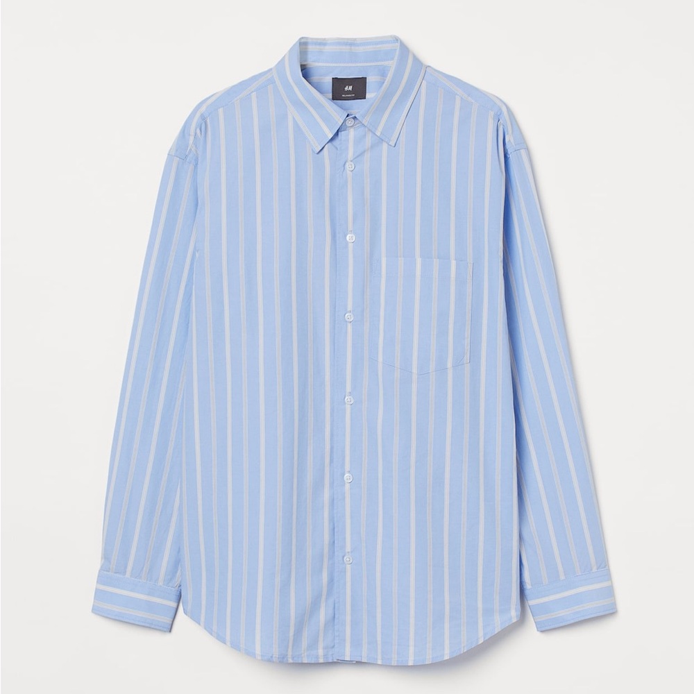 H&M Striped Button-up Shirt